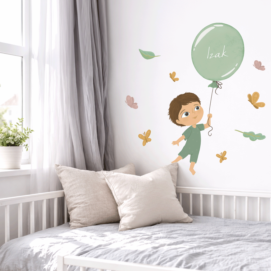 Nalepke Polet z balonom