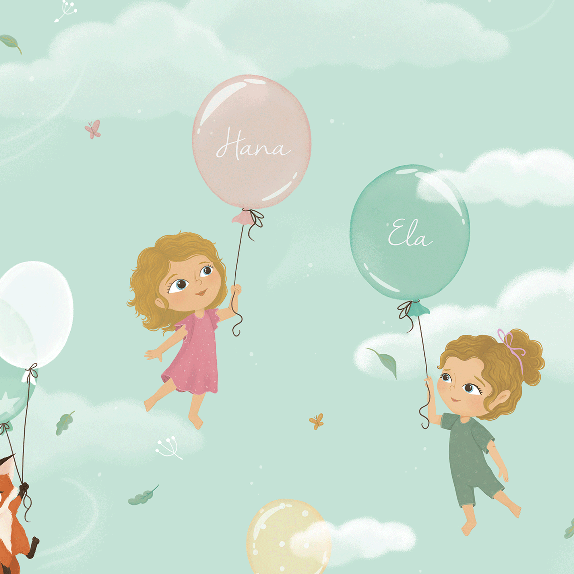 Tapeta Polet s sestrico